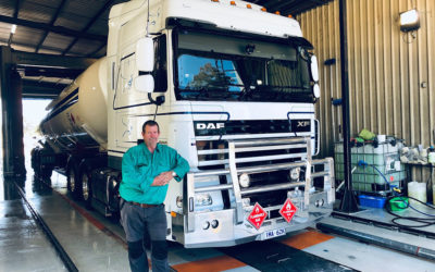 Terry Sheppard – a truck driver since 1975
